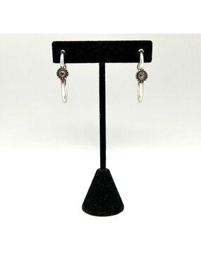 Brighton Twinkle Medium Hoop Post Earrings Silver-Tone